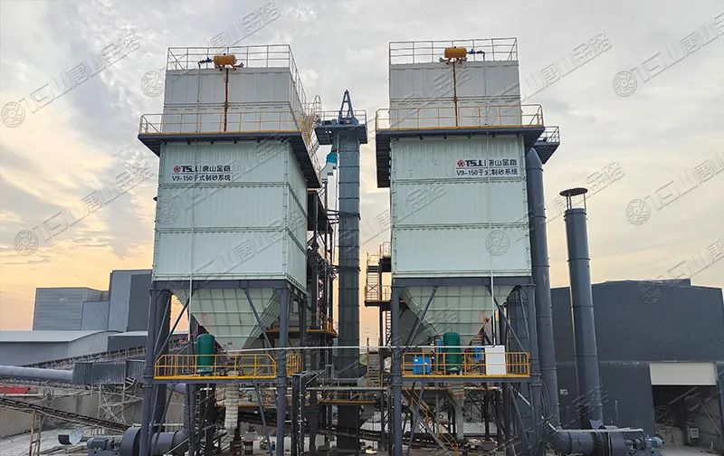 新項目投產(chǎn)！浙江寧波水洗改干法項目制砂樓調(diào)試出砂